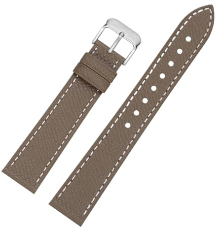 Armband Graues Echtleder 10–22mm Uhrenkette für Damen, Farbe 7, 16mm