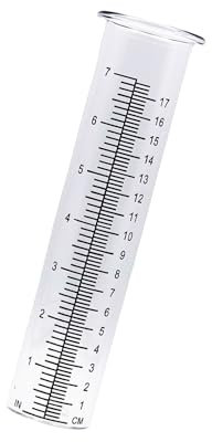 Cold resistant outdoor rain gauge, blue water effect meter with clear measurement marking and quick installation process