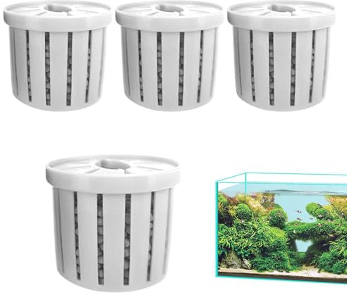Pot de acuario, taza de plantas de acuario, macetas de plantas de acuario | Copa de planta acuática -Canasta de planta estable de malla para decoraciones de escritorio paneles de pared -teichgarten -a