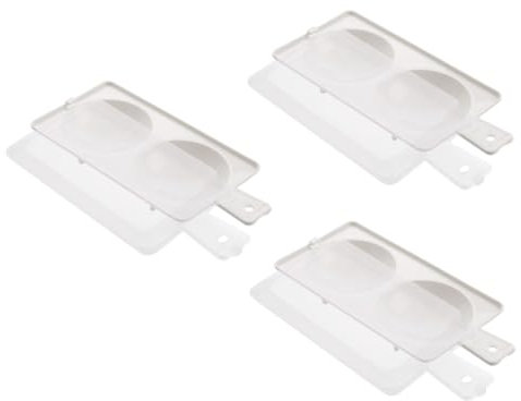 Luxshiny 3juegos Moldes Para Huevos Al Vapor De Microondas De Diseño Antiadherente Para Cocina Cocción Saludable y Práctica