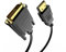 Vecbmn Câble HDMI vers DVI 1.8 M, Bidirectionnel DVI-D 24 + 1 mâle vers HDMI mâle Adaptateur, 1080p Full HD Compatible pour Xbox One, PS3, PS4, HDTV, PC, 24+1 Pin, 1080P (1.8M)