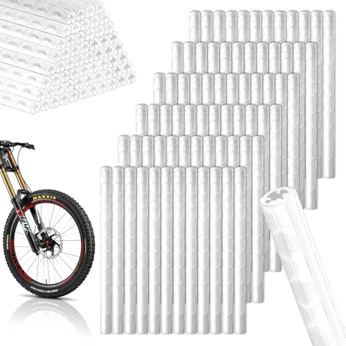 VIVIIHOO Speichenreflektoren Fahrrad-Set mit 72 Reflektoren für 360° Sichtbarkeit |Leichte Montage | Wasserdicht | für alle gängigen Speichenräder | Fahrradzubehör für Kinder und Erwachsene. (Withe)