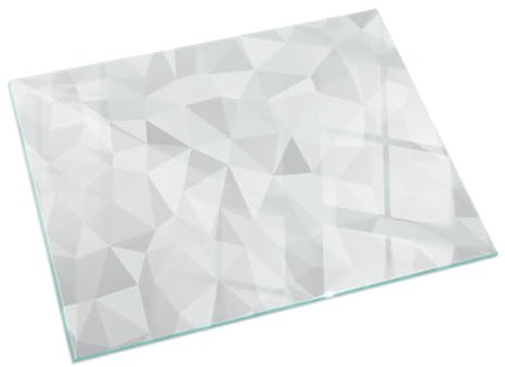Placa para Chimenea 120x80 cm Protector de Suelo Cristal Templado Resistente a Altas Temperaturas Chispas y Arañazos Protector Decoración de la Sala de Estar - Patrón geométrico Abstracto