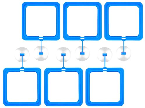 FOLODA Anillos flotantes para acuarios, para peceras, interceptaciones, tipo de cultivo de plantas, decoraciones, comederos de peces
