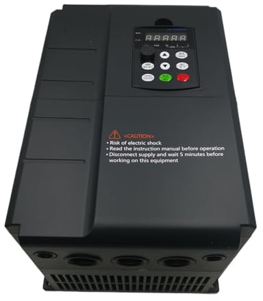 LEJDI Convertitore VFD vettoriale AT4 da 5,5 kW, Ingresso 220 V e Uscita 380 V, Ingresso Elettrico Domestico monofase da 220 V e Uscita trifase Reale da 380 V