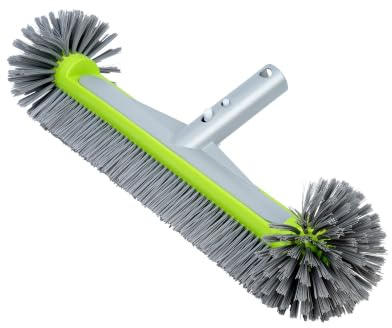Poolbürste Extra Breit 43 cm Bodenbürste Pool für Teleskopstange, Pool Bürste Schonend für Folienpool Pool Reinigungsbürste für Boden Wand, Poolbesen Poolschrubber (Stange Nicht enthalten)