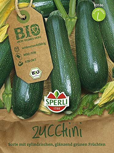 Sperli BIO Zucchinisamen, F1 83536 - BIO - tolerante Sorte - selbst befruchtend - robuste Sorte - ertragreich - Saatgut, Samen Gemüse, Gemüse Pflanzen