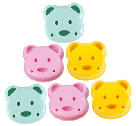 PAMINGONO 6piezas Cortadores De Sándwich De Reutilizables Moldes De Galletas De Hornear De Cartoon Para Cortadores De Para Almuerzos Casa