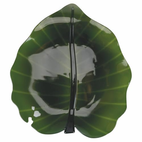 Villa d'Este Home Tivoli 2032 Plato hoja l. 28 cm, verde, La Cucina