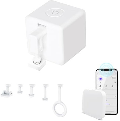 Fictory Smart Button Pusher, Sprachaktivierte Automatisierung für schwer erreichbare Schalter, einfache Einrichtung