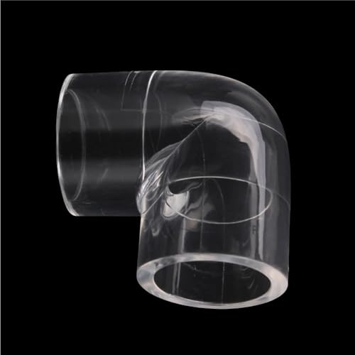 5 Stück Acryl 90 Grad Ellenbogen Transparent Rohre, Anschlüsse Klar Rohr Joint Fittings Garten Wasser Rohr(40mm)