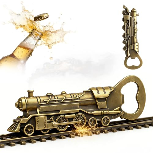 flintronic Apribottiglie Locomotive, per birra Regali uomo, Idee per Lui, Compleanno, Natale