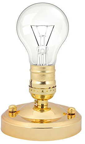 E27 Socket Adapter E26 / E27 Base industriale da soffitto/applique da parete vintage Presa a vite per lampada a bulbo a sospensione (Gold)