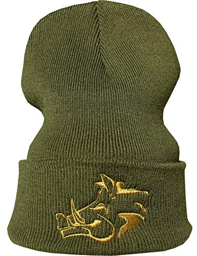Cappello da Caccia Cinghiale - Berretto Lana Invernale Unisex - Sci - Ricamo - Regalo Cacciatore