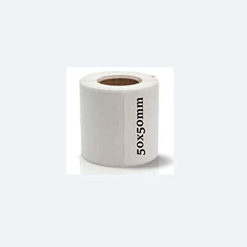 Thermodruckpapier für Thermodrucker, Barcode-Sticker/Etiketten/selbstklebende Thermotypen, 5 Rollen(50x50x150)
