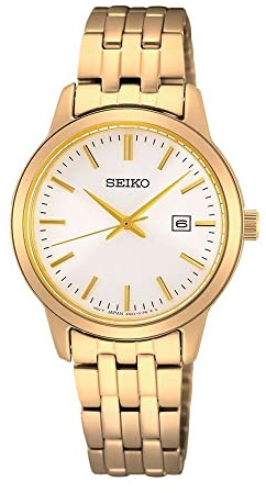 Seiko Damen-Uhr Quarz Edelstahl mit Edelstahlband SUR412P1