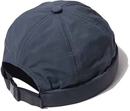 CLAPE Brimless Seemannsmütze Sommer Docker-Cap Kappe Ohne Schirm Quick Drying Skullcap Waterproof Sailor Cap Commando Work Hafenmütze,Grey CT81
