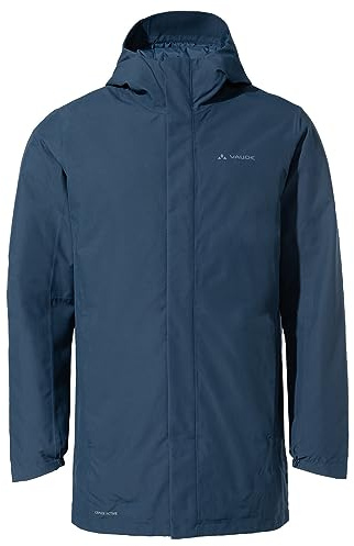 VAUDE Cyclist II gefütterter Parka für Herren – Winterjacke mit PrimaLoft Wattierung, wasserdichte & atmungsaktive Winter Fahrradjacke für Herren, 2-Wege-Reißverschluss – ideal für den Winter