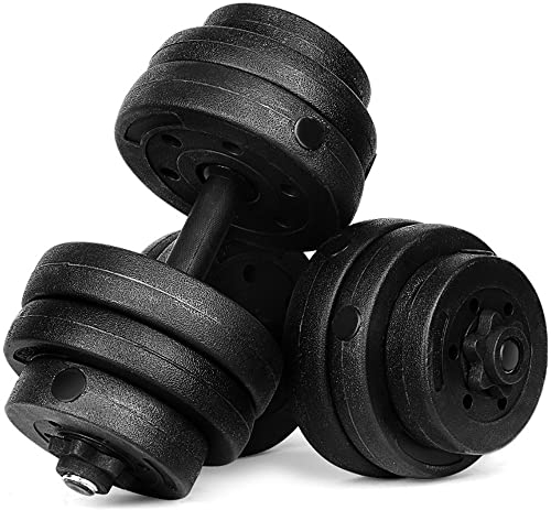 LTLCLZ Einstellbare Kurzhantel Herren Heimfitnessgeräte Gewichtsset Gym Workout Langhantel Set Muskeltraining,40kg