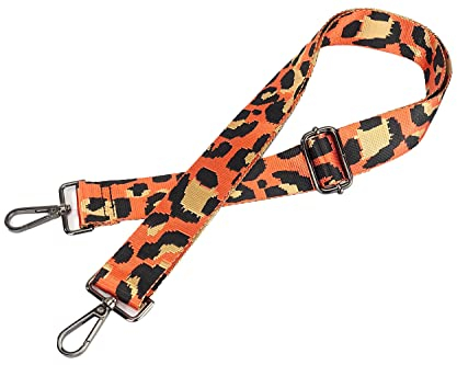 Leoparden Taschengurt | Animal Print Orange, Camel, Schwarz | verstellbar | Taschengurt einzeln
