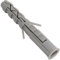AERZETIX - C67102 - Set di 50 Tasselli classici Ø12x80mm con flangia - in poliammide - muratura fissaggio calcestruzzo mattone cemento lavoro edilizia vite costruzione