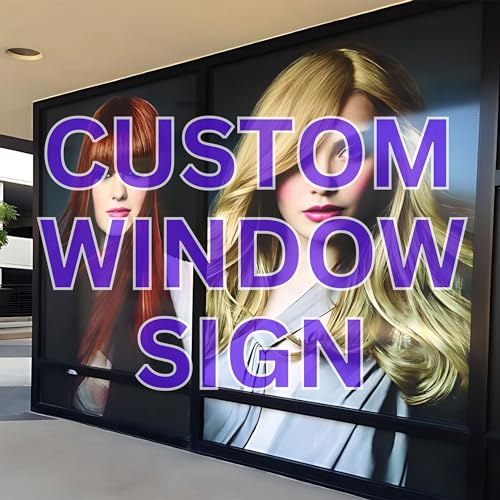 Custom Perforated Window Sign, Decal, Sticker, One Way Vision Film, Vehicle, Store, Building Wrap, Full Color, Design Online or Print Your Design (2 X 2 ft (H X W))