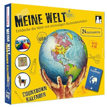 Adventskalender Meine Welt 2025, Kulturreise durch 24 Länder mit Bastelaktivitäten für Kinder