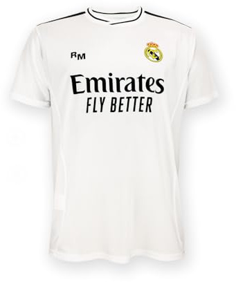 Real Madrid Home Trikot Saison 24/25, Weiß, L, Replik Shirt Mit Offizieller Lizenz