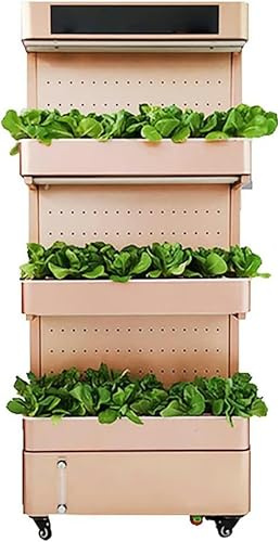 Hydroponics Tower, 3 Floor 225 Pods Garden Hydroponic Growing System, Aeroponics Grow Kit with Automatic Watering And Lighting Aquaponics Planting System, Touch Screen for Herbs, Fruits and Vegetables