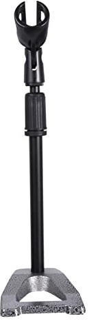 ibasenice Höhenverstellbarer Tischmikrofonständer Desktop Mikrofonhalterung mit Stabilem Eisen Metallfuß und Schwerer Basis 1 Satz für Studio und Radiostationen