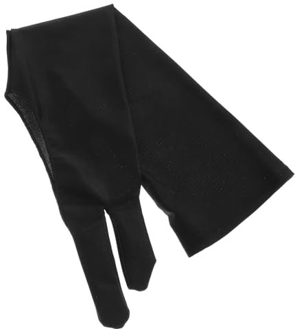 ANDRESLAD Two-finger Digital Drawing Glove for Artists Breathable Black Tablet Glove Hand for Drawing and Sketching on Tablets Size l