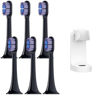 6 testine di ricambio per spazzolino elettrico XIAOMI MIJIA T700 Sonic con setole Dupont con portaspazzolino