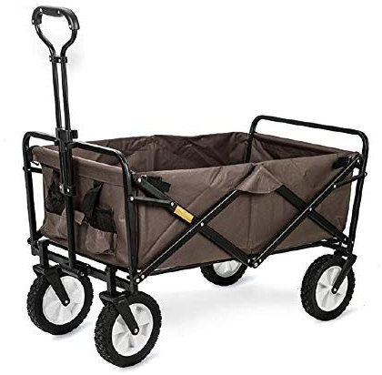 Heavy Duty Foldable Garden Cart Trolley for Outdoor C ing BBQ Gardening Folding Pull Wagon with Festival Trolley Design for Shopping and Beach Use