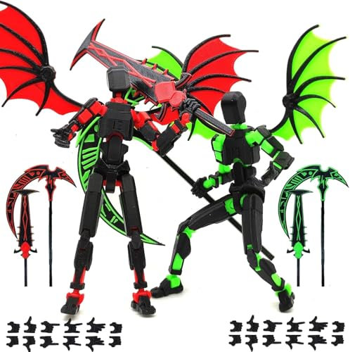 T13 Action Figure Satz (Zusammengebaut), 3D-Gedruckter Mehrgelenke, Titan 13 Actionfiguren, Dummy 13 Lucky Mobil Roboter Nova T-13, Desktop-Dekorationen für Spielliebhaber Spielzeug 2025 New