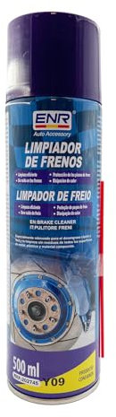 Enerfero Limpiador de Frenos, Limpiador de Piezas de Motor, Ayuda a Eliminar la Grasa y el Aceite y Elimina Todas Las Superficies metálicas, plásticas y compuestas sin Dejar residuos - 500ml
