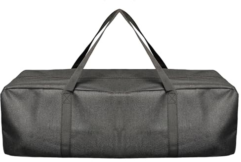 SEABABOO Borsa di Stoccaggio di Oxford 600D 20L 58x19cx19cm, Borsa Portaoggetti per Giardino, Robusto Sacchetti Portaoggetti per Attrezzi da giardino Tende Utensili da Campeggio Esterno (Nero, 20L)