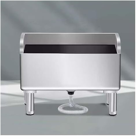 JYHHGDS Évier de Service à Fixation au Sol, évier de Service Portable en Acier Inoxydable pour buanderie, Jardin, Garage, Camping (80 x 41 x 55 cm)