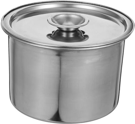 ULTECHNOVO Caja Inoxidable Reutilizable Tapa Hermética Para Helado Almacenamiento De Helados Caseros Decoración De Cocina