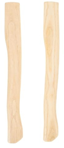 Holibanna 2pcs Wooden Handle Replacement for Splitting Axe Hardwood Handle Fit for Hatchet Axe and Camping Use Supplies
