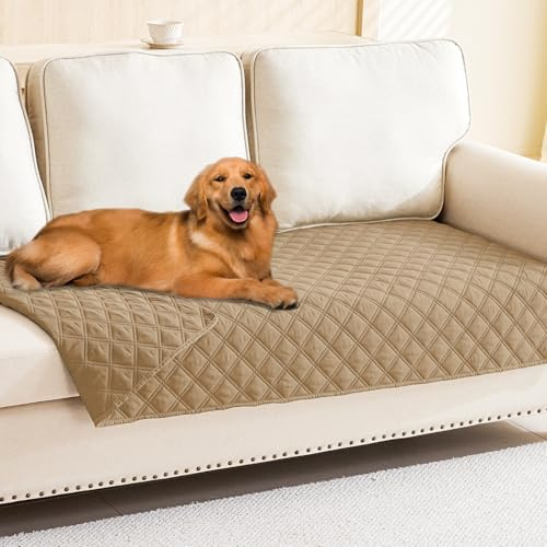 Smiry Waterproof Reversible Pet Couch Covers for Dogs