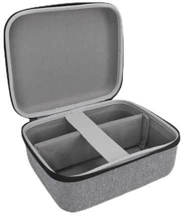 Annadue Projector Hard Carrying Case for MoGo 4(PLAY6)/MoGo 3 Pro, EVA Projector Storage Bag, Separate Storage for Remote Control, Charger and Other Accessories