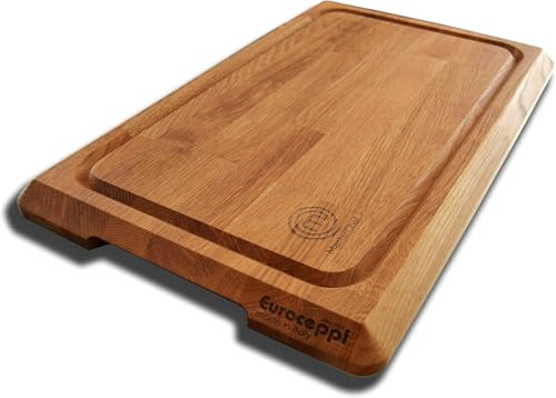 Tagliere professionale o domestico in legno di rovere Master-chef 4 rettangolare cm45x35 originale idea regalo Made in Italy casa cucina ristorante il numero 1