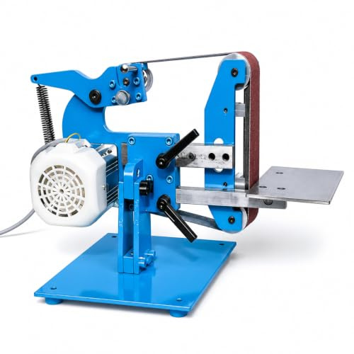 Industrial Belt Sander, 750W Brushless Bench Sander with Vertical and Horizontal Belts for Wood and Metal (1100w)