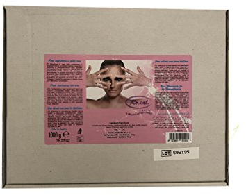 Ro.ial Enthaarungswachs | Warmwachs in Alu-Schale für die Haarentfernung - 1 kg - rosa - Anwendung ohne Vliesstreifen