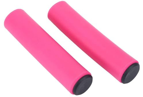 Fahrrad Lenkergriffe, Weiche Sponge Ergonomische Design, Farbvariante Pink, Anti-Rutsch & STO?d?mpfung, Mountainbike Griffe mit Endkappen for Rennfahrer, Langstreckenfahrten & Outdooraktivit?Ten