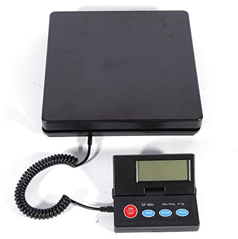 Paketwaage 50kg / 2g Digitale Küchenwaage Digitalwaage, Elektronische Waage, Briefwaage Feinwaage Zählwaage Präzisionswaage LCD Beleuchtetes Display Digitalwaage Ladenwaage Marktwaage