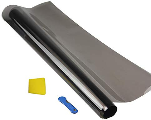 Brüssel08 Tönungsfolie für Auto, 300 x 50 cm, Schwarz, 1%