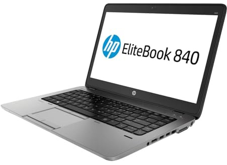 HP EliteBook 840 G2 - PC Portable - 14'' - (Core i5-5300U / 2.30 GHz, 8Go de RAM, Disque SSD 180Go SSD, WiFi, Windows 10, Bluetooth, AZERTY Clavier) Modèle très Rapide (Reconditionné)