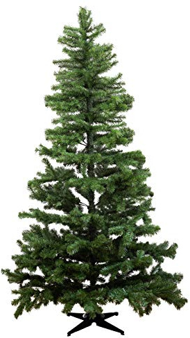 HEITMANN DECO - hochwertiger Kunstweihnachtsbaum mit Metallfuß - einfacher Aufbau durch Zusammenstecken - Christbaum - Weihnachtsbaum - Tannenbaum - 210cm hoch - grün