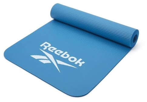 Reebok Trainingsmatte - Rutschfeste Gymnastikmatte aus natürlichem Gummi in 7mm, 10mm, 15mm und verschiedenen Farben - ideal für Fitness, Freeletics und Heimtraining
